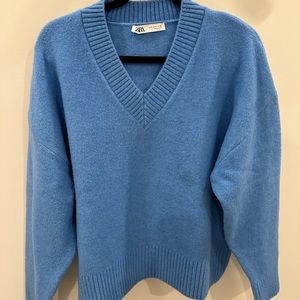 Zara Oversized V Neck Sweater